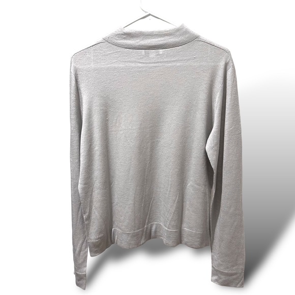 NEW! VINCE CASHMERE AND WOOL CREW NECK Heather Grey Size: L - Picture 2 of 5